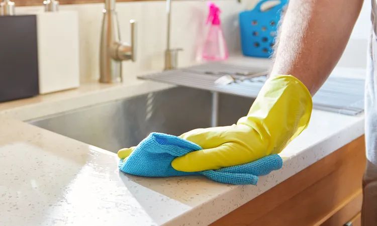 marble counter top cleaning